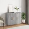 vidaXL Komoda siva sonoma 90x34x80 cm konstruiran les