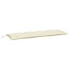 vidaXL Blazina za vrtno klop kremno bela 150x50x7 cm oxford tkanina