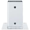 vidaXL Podstavki za stebre kvadratni 4 kosi srebrni 81x81 mm