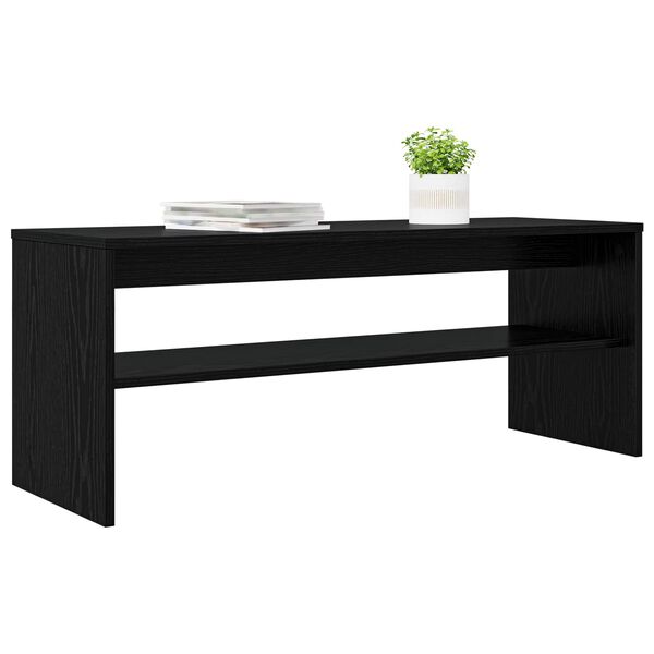 vidaXL TV omarica Črna Orehovina 100 x 35 x 40 cm Konstruiran les