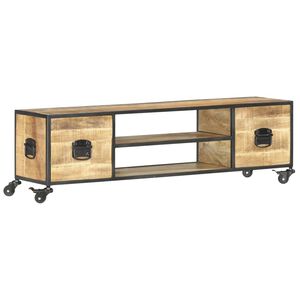 vidaXL TV omarica 130x30x39 cm trden mangov les