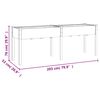 vidaXL Korito s podlogo 203x53x76 cm trden les jelke