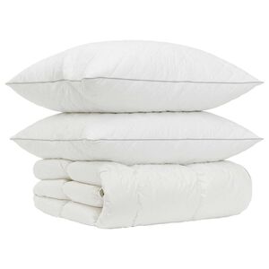 vidaXL 90% Gosji puh set odej FULDA 3 kos 200 x 200 cm Zima 300 GSM