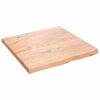 vidaXL Mizna plo&scaron;ča sv. rjava 60x60x(2-4)cm obdelana trdna hrastovina