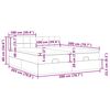vidaXL Otomanski posteljni okvir z vzmetnicami moder 200x200cm žamet