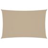 vidaXL Senčno jadro oksford blago pravokotno 5x8 m bež