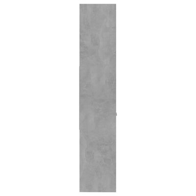 vidaXL Knjižna omara betonsko siva 60x35x180 cm iverna plošča