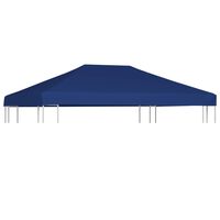 vidaXL Streha za paviljon 310 g/m² 4x3 m modra