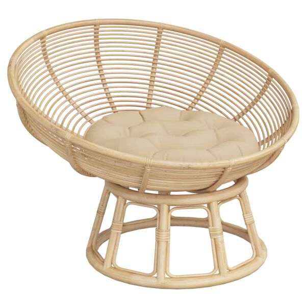 vidaXL Okrogla blazina bež &Oslash; 60 x 11 cm oxford tkanina