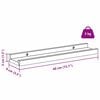 vidaXL Stenska polica 2 pcs Beli marmor 40 x 9 x 3 cm Konstruiran les