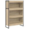 vidaXL Knjigovni omar 80 x 30 x 121 cm Inženirski les Sonoma