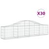 vidaXL Obokane gabion ko&scaron;are 30 kosov 200x30x40/60 cm pocinkano železo