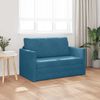 vidaXL Sofa postelja 110cm Modra Žamet