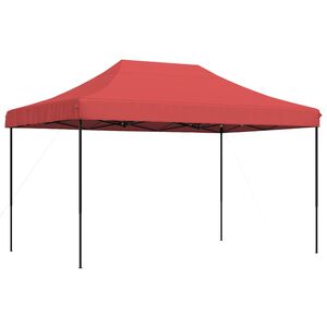 vidaXL Zložljivi pop-up &scaron;otor za zabave bordo 440x292x315 m