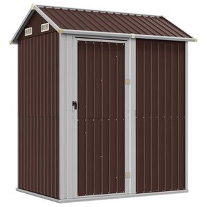 vidaXL Vrtna lopa rjava 192x152,5x237 cm pocinkano jeklo
