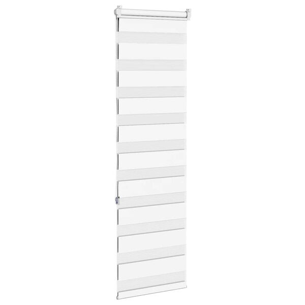 vidaXL Zebra senčilo bela 40x150 cm tkanina &scaron;irina 35,9cm poliester