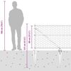 vidaXL Steber ograje. Zelena 100 x 0,8 m (50 mm mreža) Jeklo in PVC