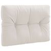 vidaXL Blazina za palete VIANEN 100% poliester Bela 70 x 60 x 12 cm
