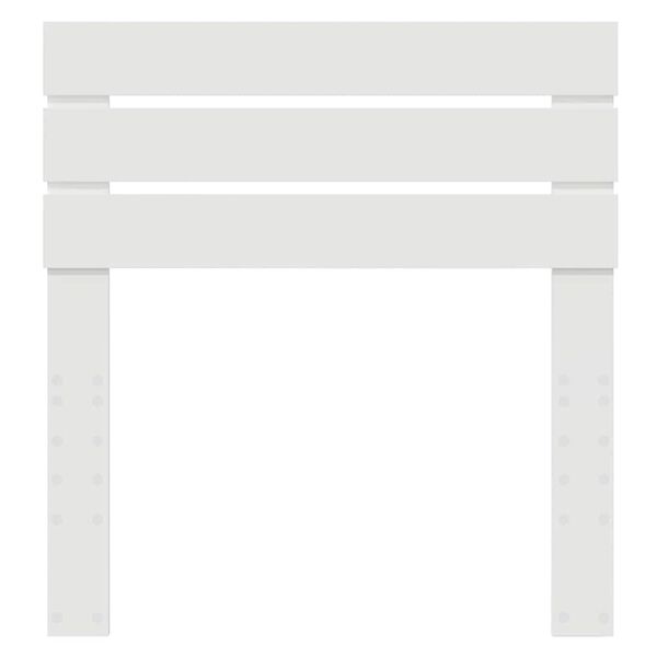 vidaXL Vzglavje z vzglavjem Bela 90 cm Konstruiran les