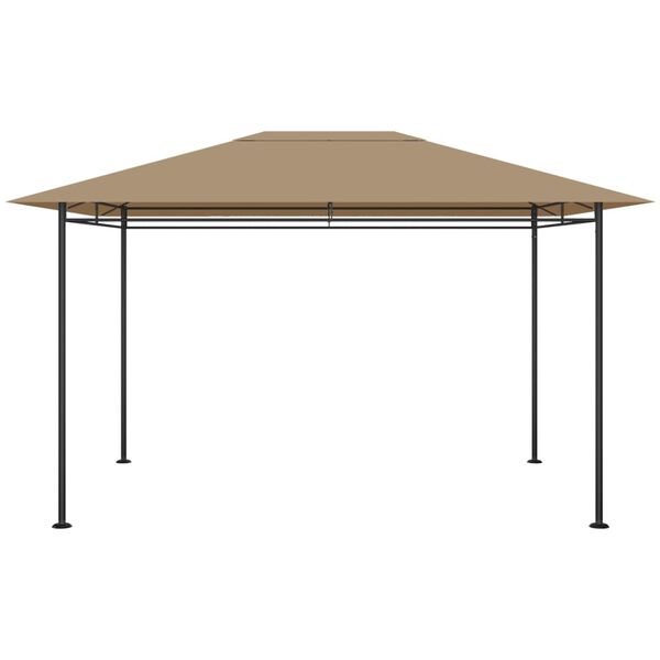 vidaXL Paviljon 384x281x270 cm taupe 180 g/m²
