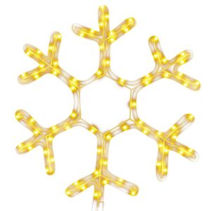 vidaXL Božična snežinka s 73 toplo belimi LED lučkami 38x37 cm