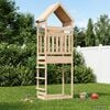 vidaXL Zunanji igrači stolp Naravna 53 x 85 x 264 cm Masivna borovina