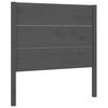 vidaXL Vzglavna sivo 96x4x100 cm trdna borovina