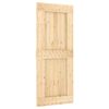vidaXL Drsna vrata NARVIK Naravna in črna 85 x 210 cm (152,5 cm)