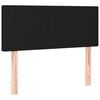 vidaXL Box spring postelja z vzmetnico črna 80x200 cm blago