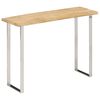 vidaXL Konzolna mizica z naravnim robom 105x33x76 cm trden mangov les