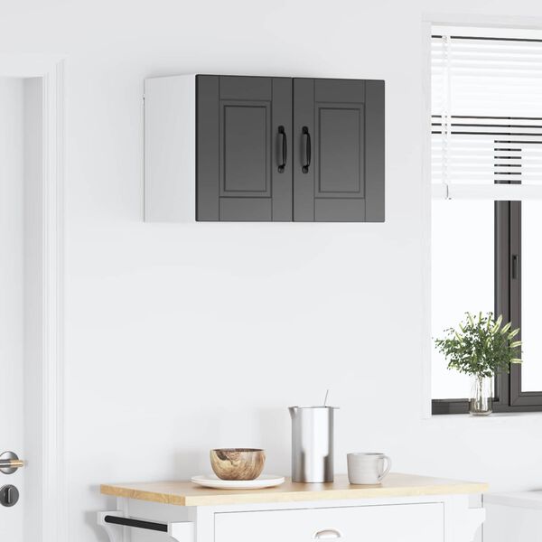 vidaXL Kuhinjski element 2 pcs Črna 30 x 31 x 40 cm Konstruiran les