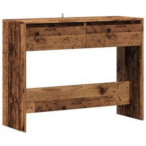 vidaXL Konzolna miza Stari les 100x35x76,5 cm Inženirski les