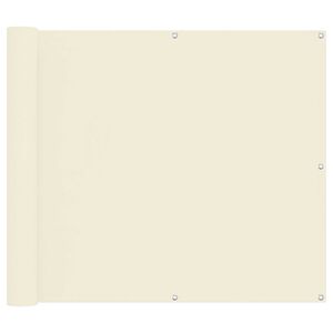 vidaXL Balconska mreža krema 100 x 800 cm Oxford tkanina