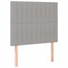 vidaXL Posteljni okvir brez vzmetnice svetlo siv 120x200 cm blago