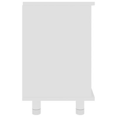 vidaXL Kopalniška omarica bela 60x32x53,5 cm iverna plošča