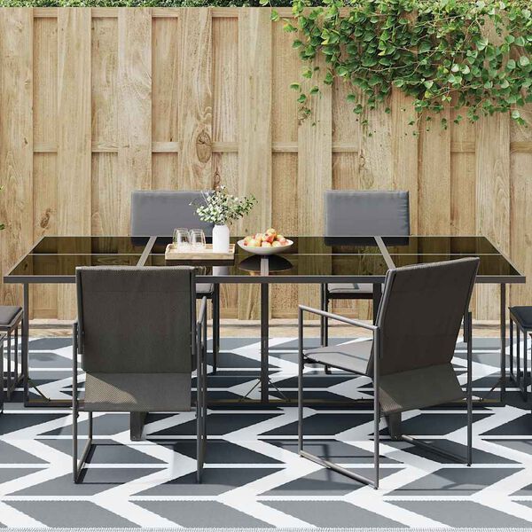 vidaXL Zunanji preproga ARAKIL Siva 300 x 400 cm PP