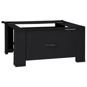 vidaXL Pedestal za pralni stroj Črna 64 x 55 x 32,5 cm Jeklo