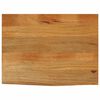 vidaXL Mizna plo&scaron;?a z naravnim robom 70x60x3,8 cm trden mangov les