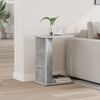 vidaXL Stranska miza Betonsko siva 35 x 25 x 50 cm Konstruiran les