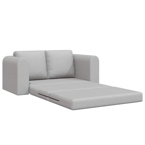 vidaXL Sofa postelja 60cm Oblačno siva blago