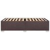 vidaXL Posteljni okvir brez vzmetnice temno rjav 90x200 cm blago