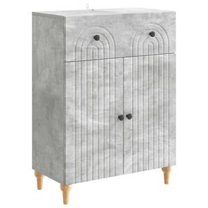 vidaXL Strani &scaron;al Betonsko siva 66 x 34,5 x 90 cm Inženirski les