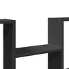 vidaXL Stenska polica črna 99x15x60 cm iverna plošča