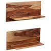 vidaXL Stenske police 2 kosa 58x26x20 cm trden palisander