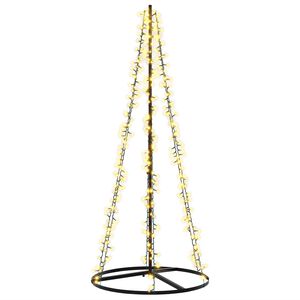vidaXL LED božično drevesce EKENAS 165 cm 540 LED Toplo bela Jeklo