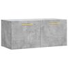 vidaXL Stenska omarica betonsko siva 80x36,5x35 cm inženirski les