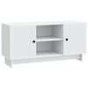 vidaXL TV omarica 102 x 34,5 x 50 cm Bela Inženirski les
