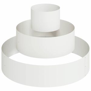 vidaXL Vrtni lonček Bela 90 x 90 x 20 cm Mlinjeni jeklo