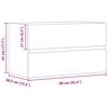 vidaXL Omarica za umivalnik artisian hrast 90x38,5x45 cm inž. les