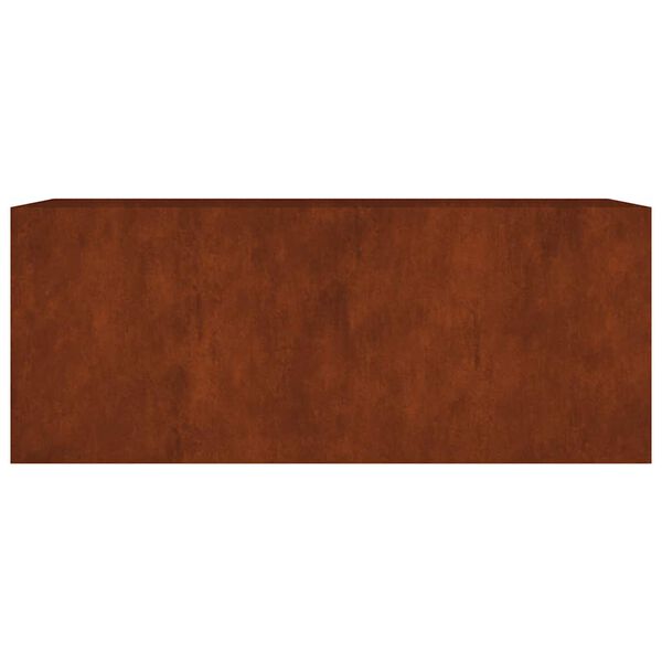 vidaXL Vrtna visoka greda 200x80x80 cm corten jeklo